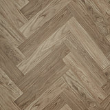 STAINMASTER Walnut Herringbone 9.84-mil x 12-ft W Waterproof Cut-to-length Vinyl Sheet Flooring