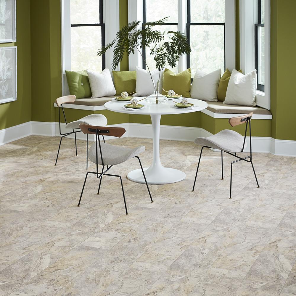 STAINMASTER Midtown Slate Marble Look Sheet Vinyl, 12-ft W, Cut-to-Length, Low-Gloss, 100-Gauge