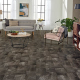 STAINMASTER 12-ft W x Cut-to-Length Smokey Sandstone Wood Look Low-Gloss Sheet Vinyl Flooring