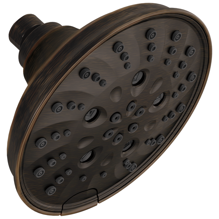 Delta Venetian Bronze 5-Spray Rain Shower Head, 1.75 GPM (6.6 LPM), 6-in Round