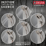 Delta In2ition Stainless 6-in Square Dual/Combo Shower Head, 1.75 GPM
