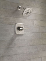 Delta Ashlyn Stainless 1-Handle Single-Function Shower Faucet Trim Kit, 5.25-in Square Head