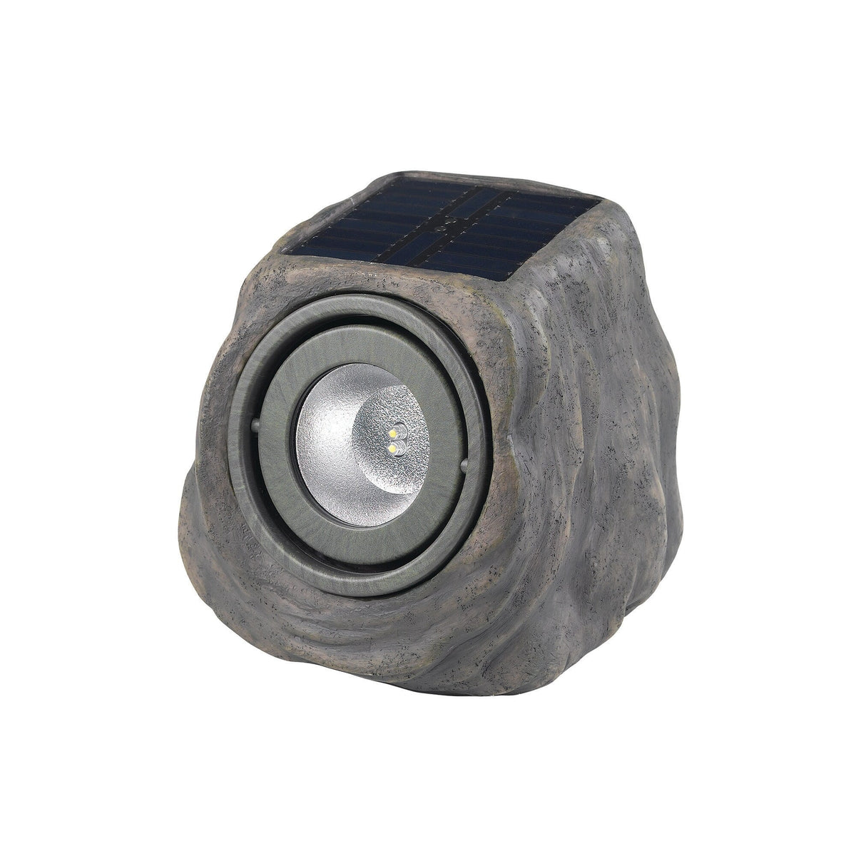 Portfolio 30-Lumen Grey Solar LED Landscape Flood Light