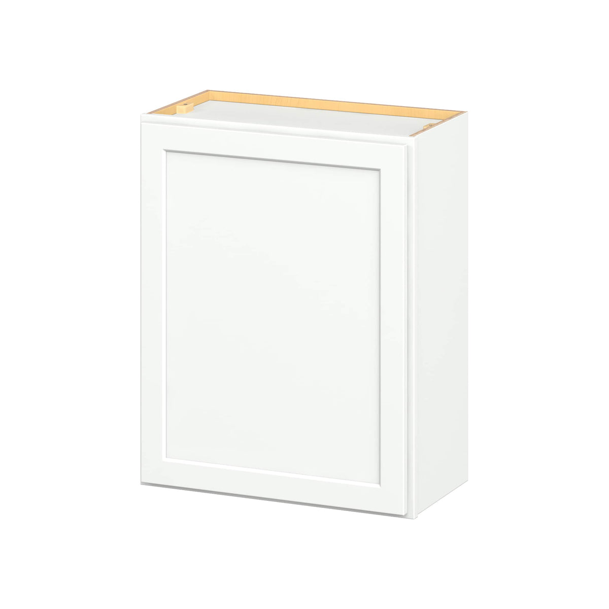 Hugo&Borg PRO Glendale 24-in W x 30-in H x 12-in D Pure White Wall Ready To Assemble Plywood Cabinet (Recessed Panel Shaker Door Style)