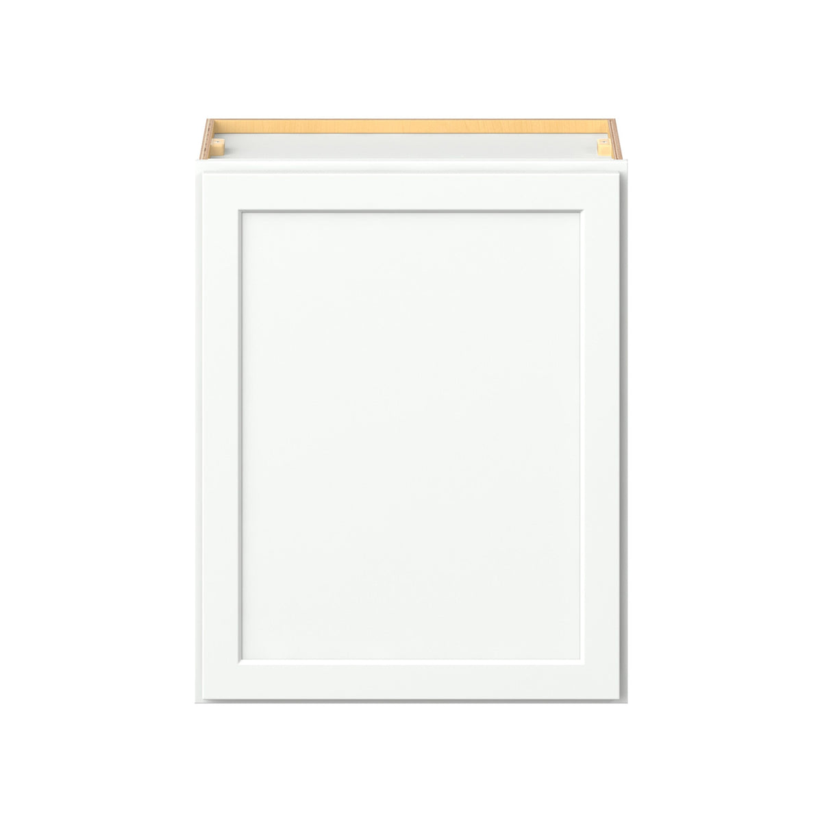 Hugo&Borg PRO Glendale 24-in W x 30-in H x 12-in D Pure White Wall Ready To Assemble Plywood Cabinet (Recessed Panel Shaker Door Style)