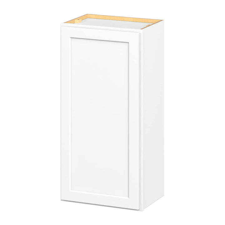 Hugo&Borg PRO Glendale 18-in W x 36-in H x 12-in D Pure White Wall Ready To Assemble Plywood Cabinet (Recessed Panel Shaker Door Style)