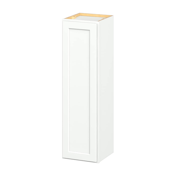 Hugo&Borg PRO Glendale 12-in W x 42-in H x 12-in D Pure White Wall Ready To Assemble Plywood Cabinet (Recessed Panel Shaker Door Style)