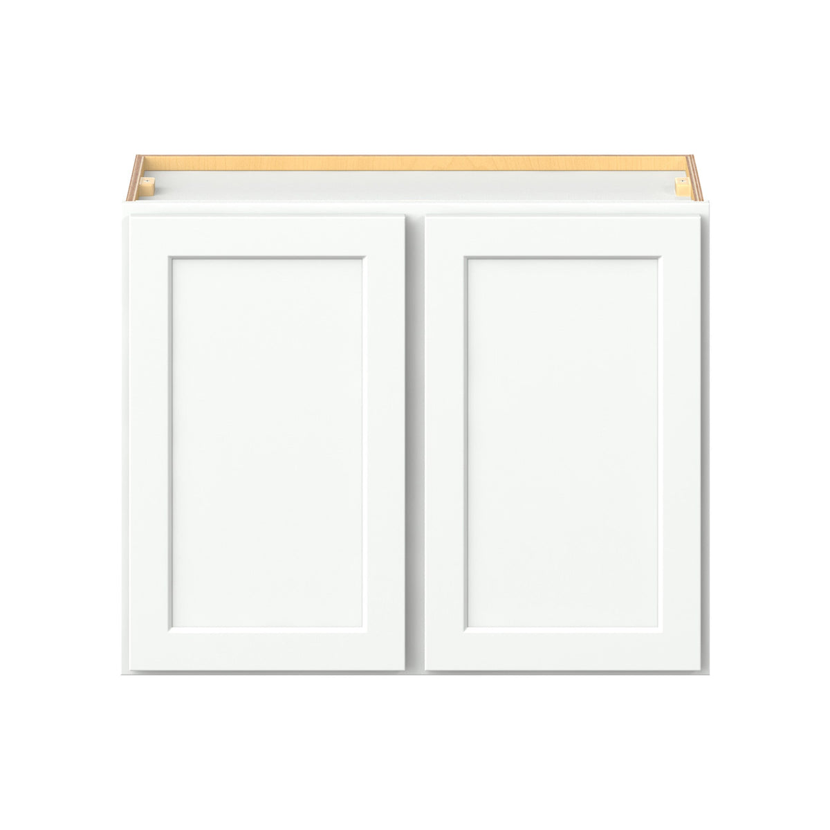 Hugo&Borg PRO Glendale 30-in W x 24-in H x 12-in D Pure White Wall Ready To Assemble Plywood Cabinet (Recessed Panel Shaker Door Style)