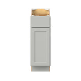Hugo&Borg PRO Jasper 12-in W x 34.5-in H x 24-in D Whisper Gray 1-Drawer Base Ready To Assemble Plywood Cabinet (Flat Panel Shaker Style)
