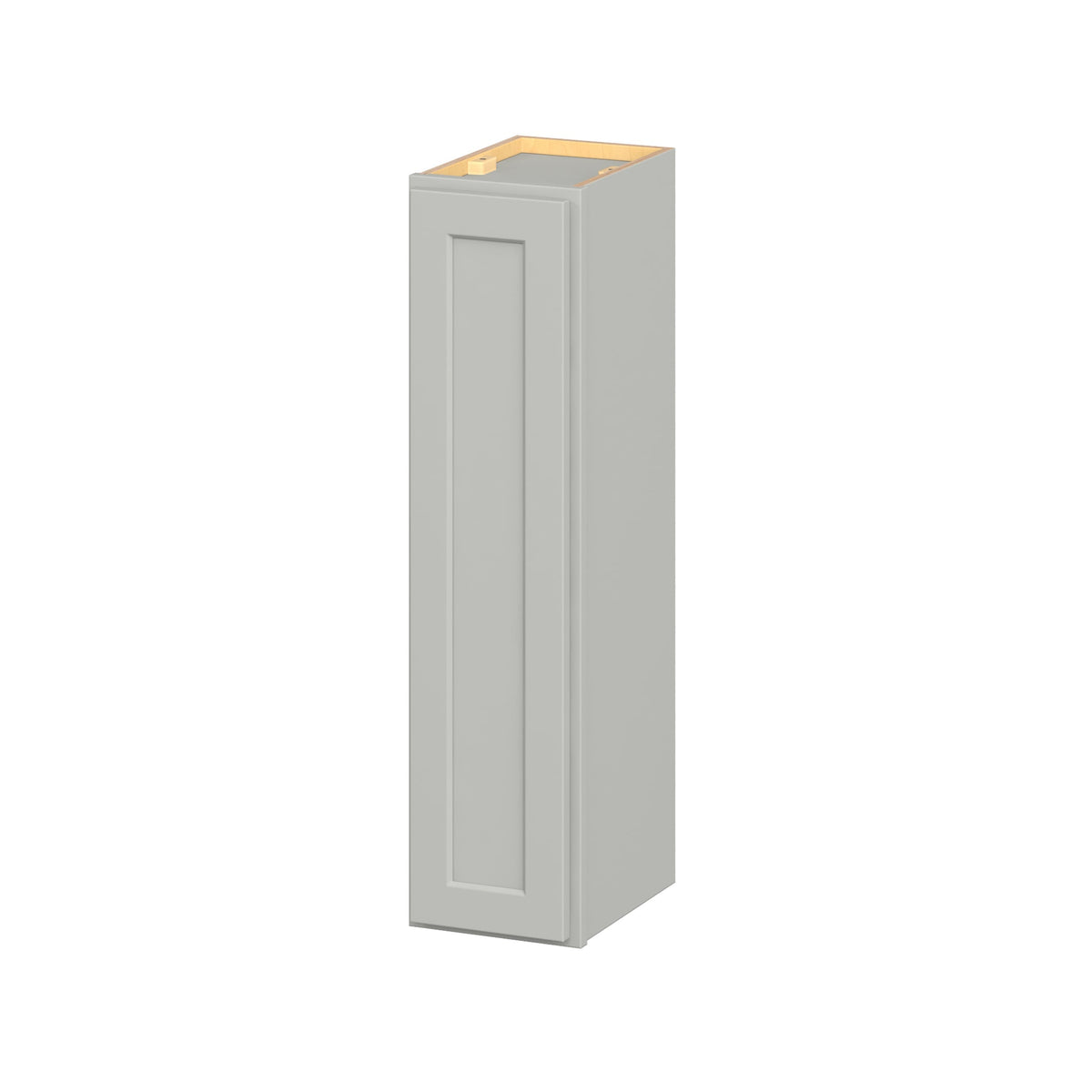 Hugo&Borg PRO Jasper 9-in W x 36-in H x 12-in D Whisper Gray Wall Ready To Assemble Plywood Cabinet (Flat Panel Shaker Door Style)