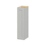 Hugo&Borg PRO Jasper 9-in W x 36-in H x 12-in D Whisper Gray Wall Ready To Assemble Plywood Cabinet (Flat Panel Shaker Door Style)