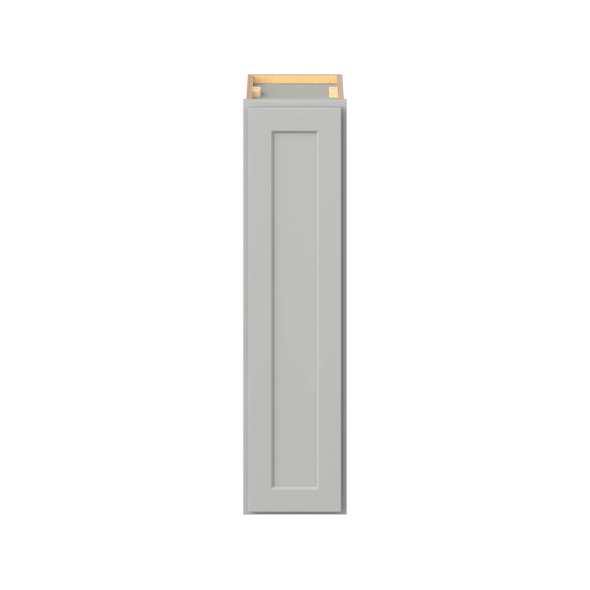 Hugo&Borg PRO Jasper 9-in W x 36-in H x 12-in D Whisper Gray Wall Ready To Assemble Plywood Cabinet (Flat Panel Shaker Door Style)