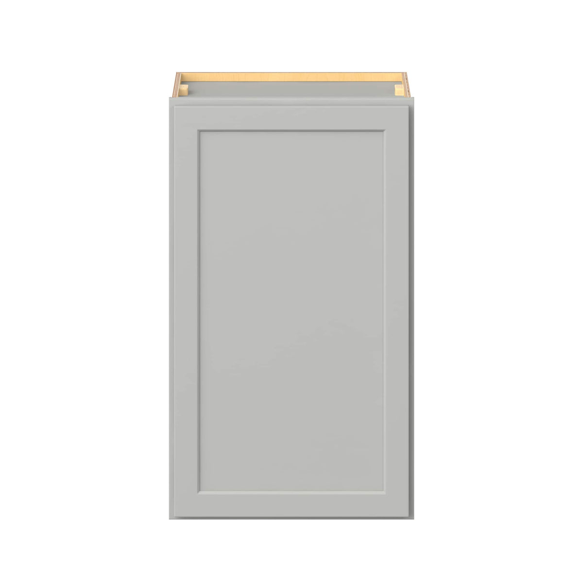 Hugo&Borg PRO Jasper 21-in W x 36-in H x 12-in D Whisper Gray Wall Ready To Assemble Plywood Cabinet (Flat Panel Shaker Door Style)
