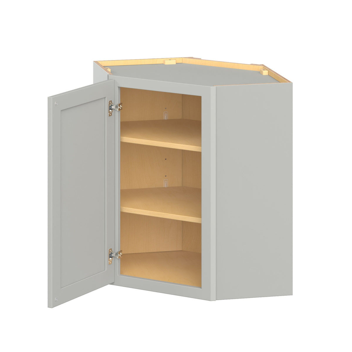 Hugo&Borg PRO Jasper 24-in W x 30-in H x 24-in D Whisper Gray Diagonal Wall Ready To Assemble Plywood Cabinet (Flat Panel Shaker Door Style)