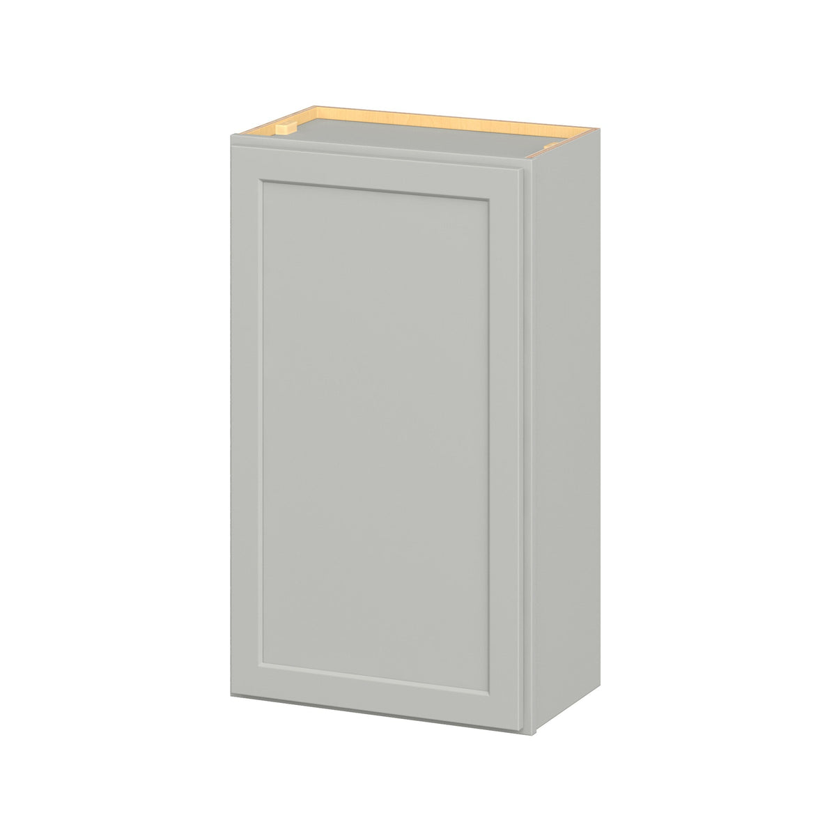 Hugo&Borg PRO Jasper 21-in W x 36-in H x 12-in D Whisper Gray Wall Ready To Assemble Plywood Cabinet (Flat Panel Shaker Door Style)