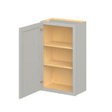 Hugo&Borg PRO Jasper 21-in W x 36-in H x 12-in D Whisper Gray Wall Ready To Assemble Plywood Cabinet (Flat Panel Shaker Door Style)