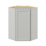 Hugo&Borg PRO Jasper 24-in W x 36-in H x 24-in D Whisper Gray Diagonal Wall Ready To Assemble Plywood Cabinet (Flat Panel Shaker Door Style)