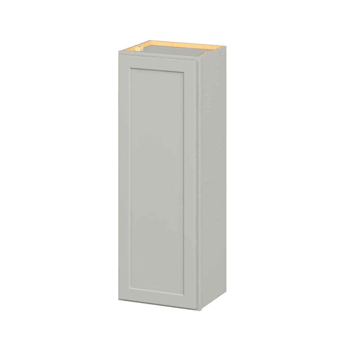 Hugo&Borg PRO Jasper 15-in W x 42-in H x 12-in D Whisper Gray Wall Ready To Assemble Plywood Cabinet (Flat Panel Shaker Door Style)