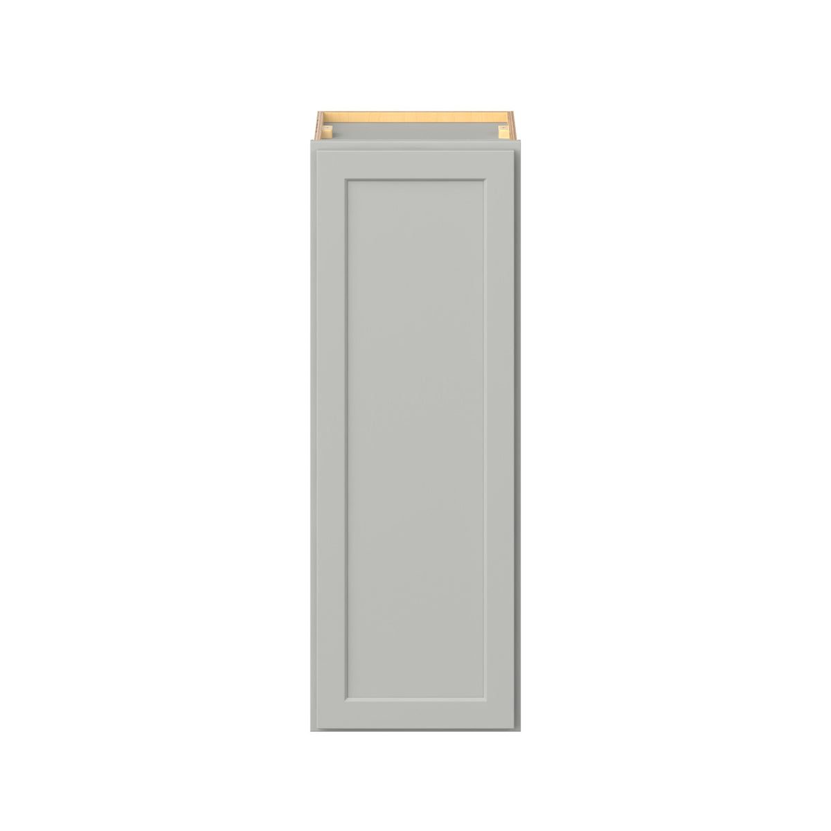 Hugo&Borg PRO Jasper 15-in W x 42-in H x 12-in D Whisper Gray Wall Ready To Assemble Plywood Cabinet (Flat Panel Shaker Door Style)