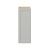 Hugo&Borg PRO Jasper 15-in W x 42-in H x 12-in D Whisper Gray Wall Ready To Assemble Plywood Cabinet (Flat Panel Shaker Door Style)