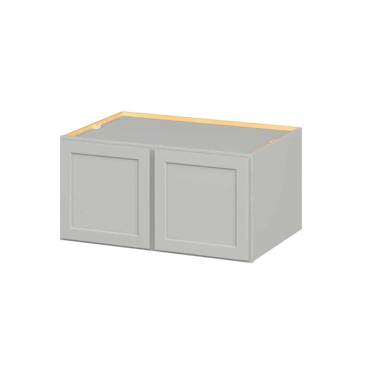 Hugo&Borg PRO Jasper 36-in W x 18-in H x 24-in D Whisper Gray Wall Ready To Assemble Plywood Cabinet (Flat Panel Shaker Door Style)