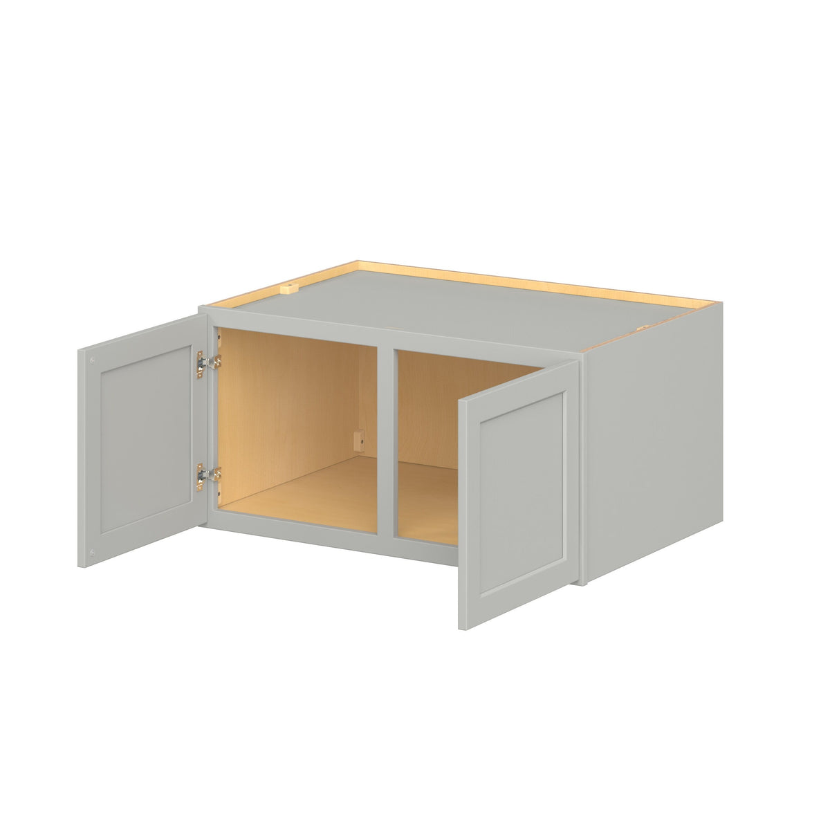 Hugo&Borg PRO Jasper 36-in W x 18-in H x 24-in D Whisper Gray Wall Ready To Assemble Plywood Cabinet (Flat Panel Shaker Door Style)