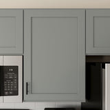 RELIABILT Overlake 15-in W x 30-in H x 12-in D Gray Wall Ready To Assemble Plywood Cabinet (Recessed Panel Shaker Door Style)