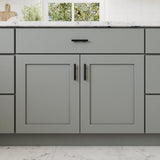 RELIABILT Overlake 24-in W x 36-in H x 24-in D Gray Diagonal Corner Wall Ready To Assemble Plywood Cabinet (Recessed Panel Shaker Style)