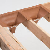 Trex RainEscape 13-1/2-in x 17-1/2-in Brown Under Deck Ceiling Downspout