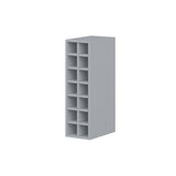 Hugo&Borg Charlesberg 9-in W x 30-in H x 14-in D Gray Open Cube Organizer Wall Fully Assembled Cabinet (Recessed Panel Style)