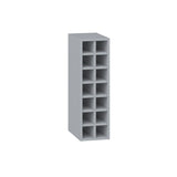 Hugo&Borg Charlesberg 9-in W x 30-in H x 14-in D Gray Open Cube Organizer Wall Fully Assembled Cabinet (Recessed Panel Style)