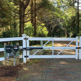 Ghost Controls 20-ft Single Swing Universal Battery Driveway Gate Opener Kit (Solar Compatible)