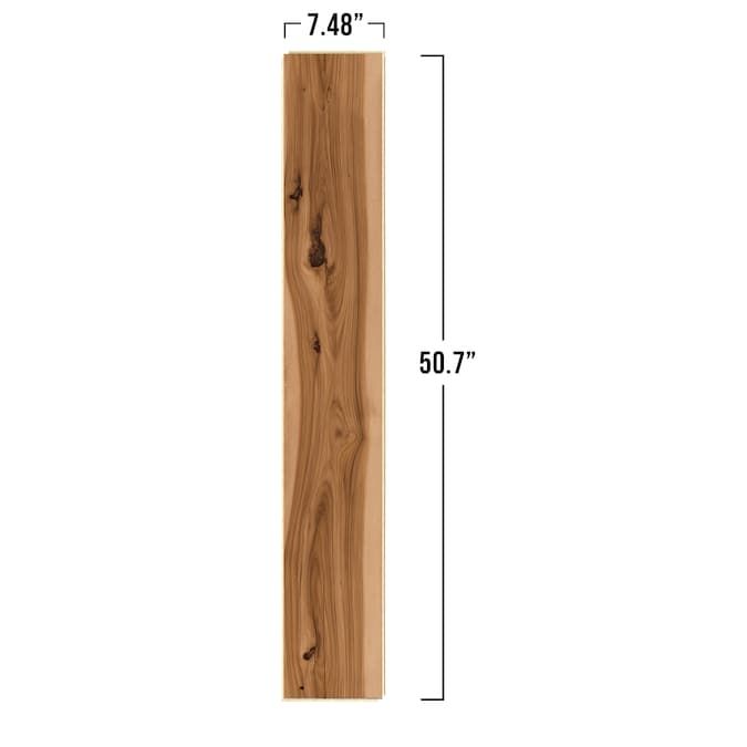 STAINMASTER PetProtect Cheltenham Hickory 12-mm T x 7-1/2-in W x 50-in L Waterproof Wood Plank Laminate Flooring (23.69-sq ft / Carton)