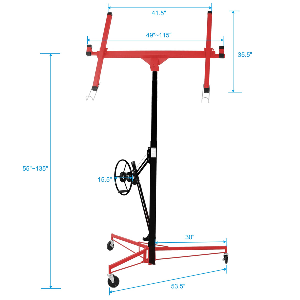 Siavonce 11ft Drywall Lift 54-in L x 54-in W Steel Drywall Lift
