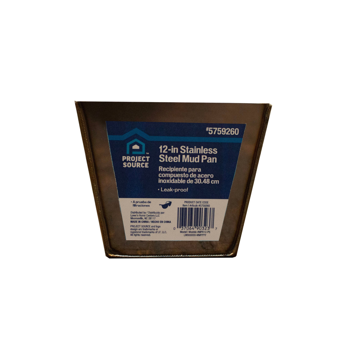Project Source 4.25-in W x 12-in L x 3.5-in D Drywall Mud Pan