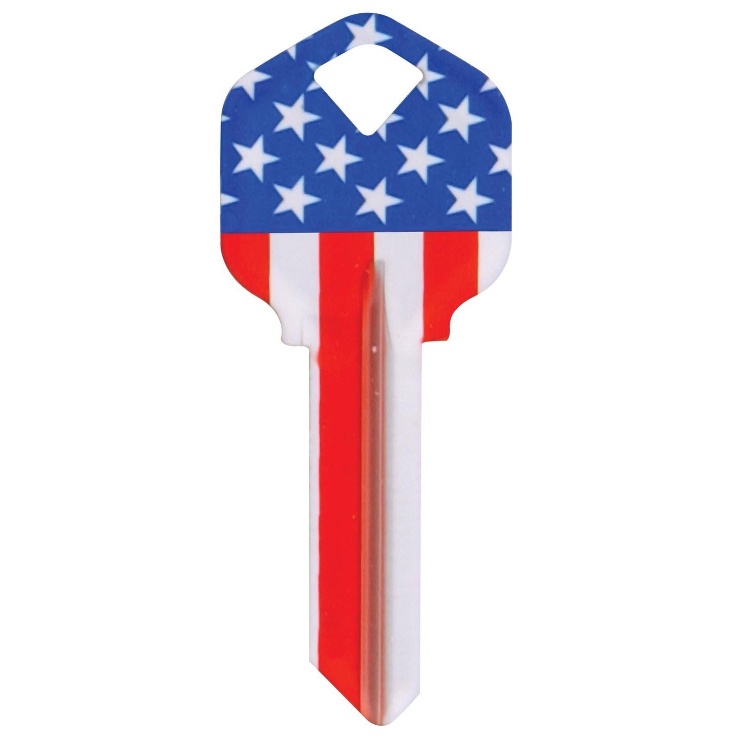 Hillman Wackey Stars & Stripes House/Office Universal Key Blank – Single (KW1)