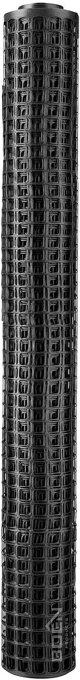 BOEN 50-ft x 4-ft 6-Gauge Black Plastic Extruded Mesh Rolled Fencing