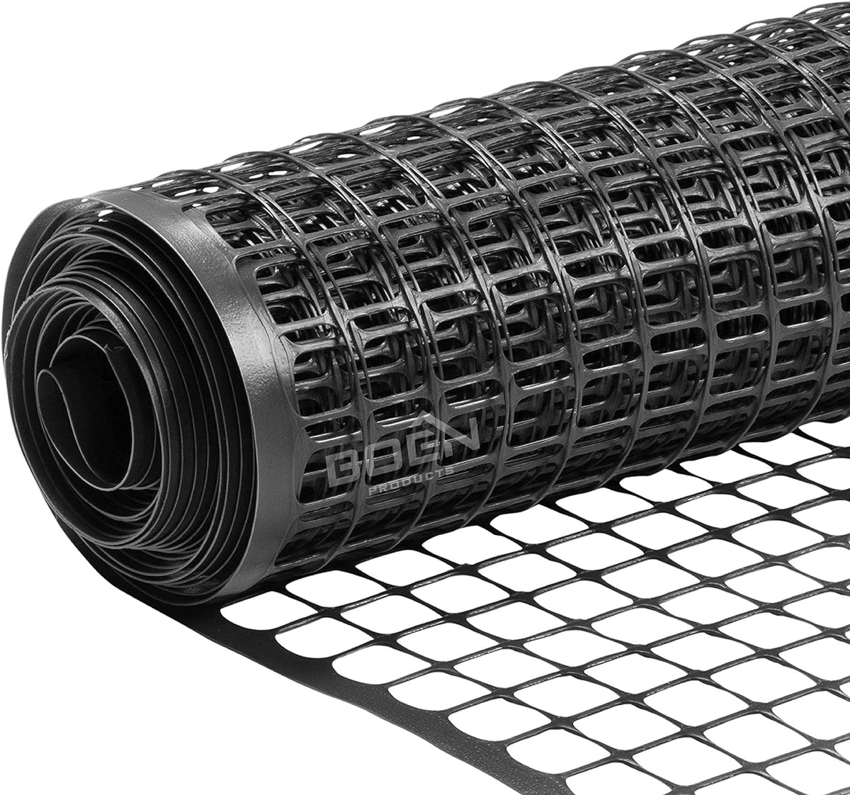 BOEN 100-ft x 4-ft 6-Gauge Black Plastic Extruded Mesh Rolled Fencing