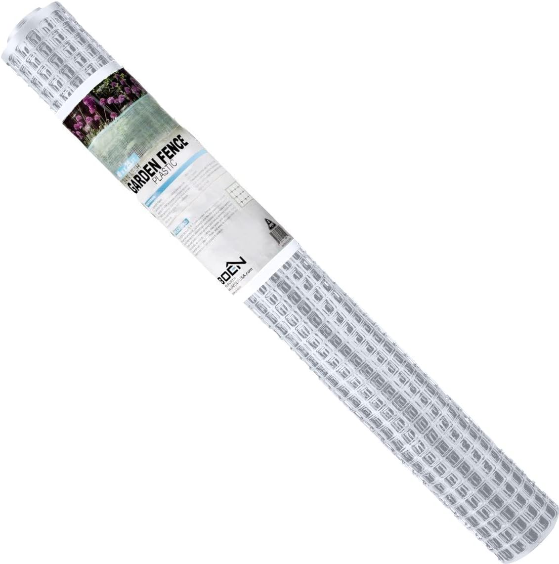 BOEN 50-ft x 4-ft 6-Gauge White Plastic Extruded Mesh Rolled Fencing