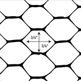 BOEN 100-ft x 4-ft 6-Gauge Black Plastic Extruded Mesh Rolled Fencing