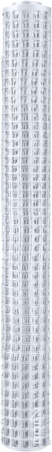 BOEN 25 ft x 3.33 ft White Plastic Extruded Mesh Garden Fence