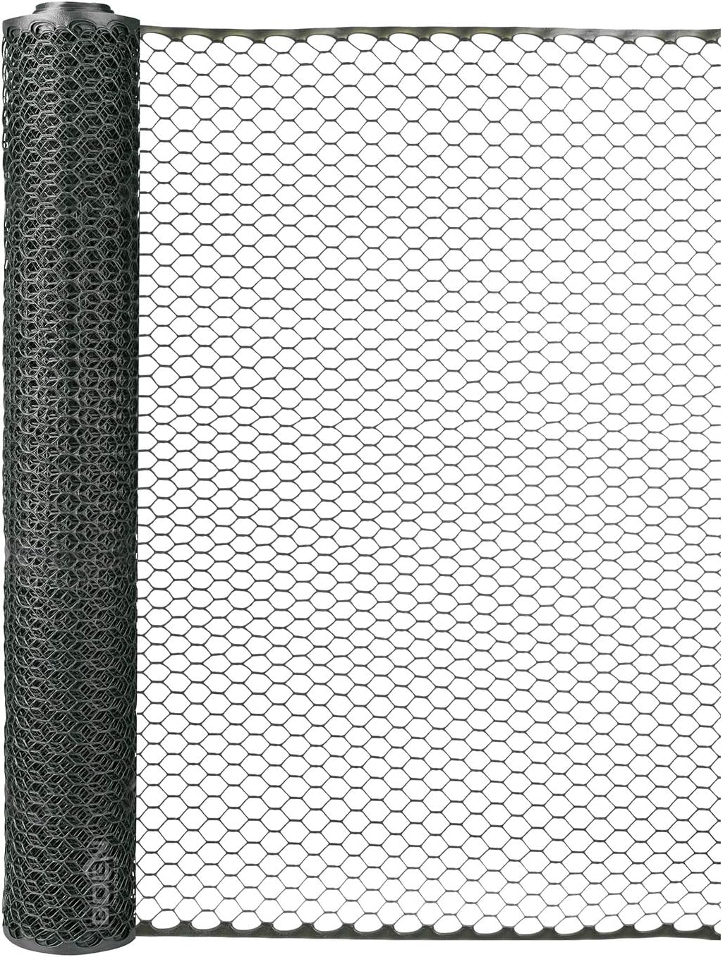BOEN 75-ft x 4-ft 6-Gauge Black Plastic Extruded Mesh Rolled Fencing