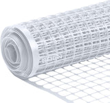 BOEN 25 ft x 3.33 ft White Plastic Extruded Mesh Garden Fence