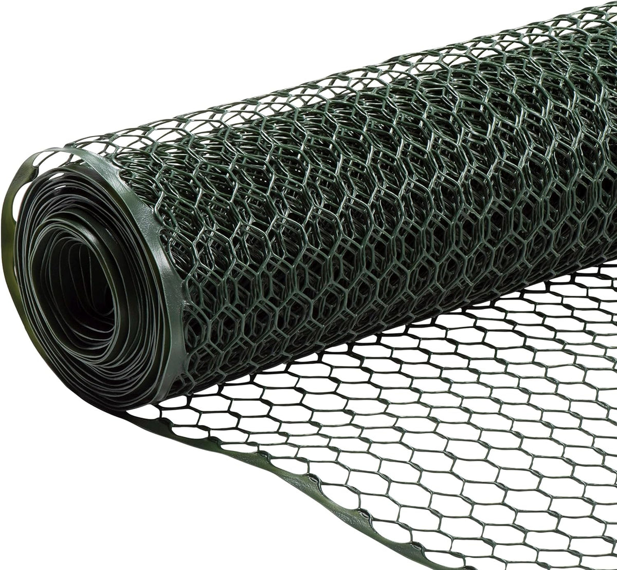 BOEN 100-ft x 4-ft 6-Gauge Green Plastic Extruded Mesh Rolled Fencing