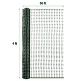 BOEN 50-ft x 4-ft 6-Gauge Green Plastic Extruded Mesh Rolled Fencing