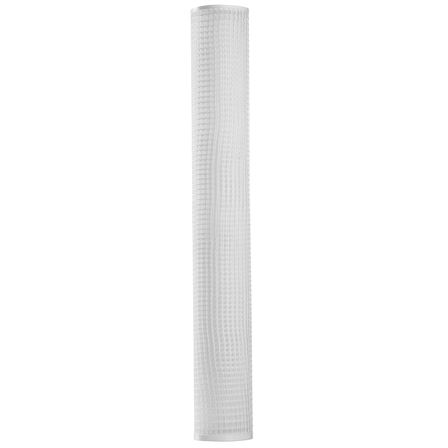 BOEN White Plastic Mesh Rolled Fencing - 15x2 Feet, 7-Gauge, UV-Resistant