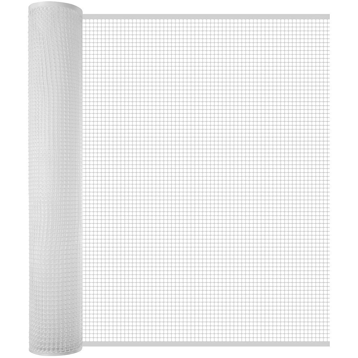 BOEN 15-ft x 3-ft 7-Gauge White Plastic Extruded Mesh Rolled Fencing