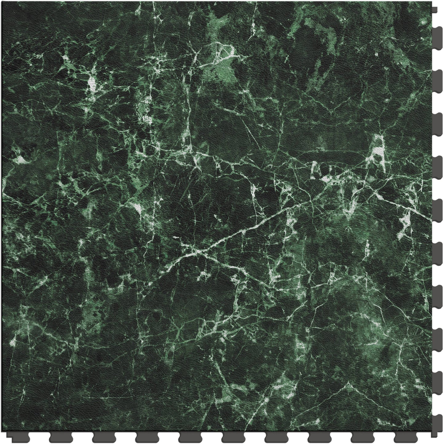 Perfection Floor Tile Gemstone Collection Emerald Marble/Satin 20-in x 20-in Water-Resistant Interlocking Luxury Vinyl Tile Flooring, 16.7-sq ft Carton