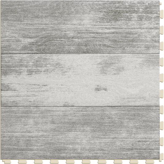 Perfection Floor Tile Vintage Wood Collection Vintage White Oak/Satin 20-in x 20-in Water-Resistant Interlocking Luxury Vinyl Tile (2.7-sq ft)