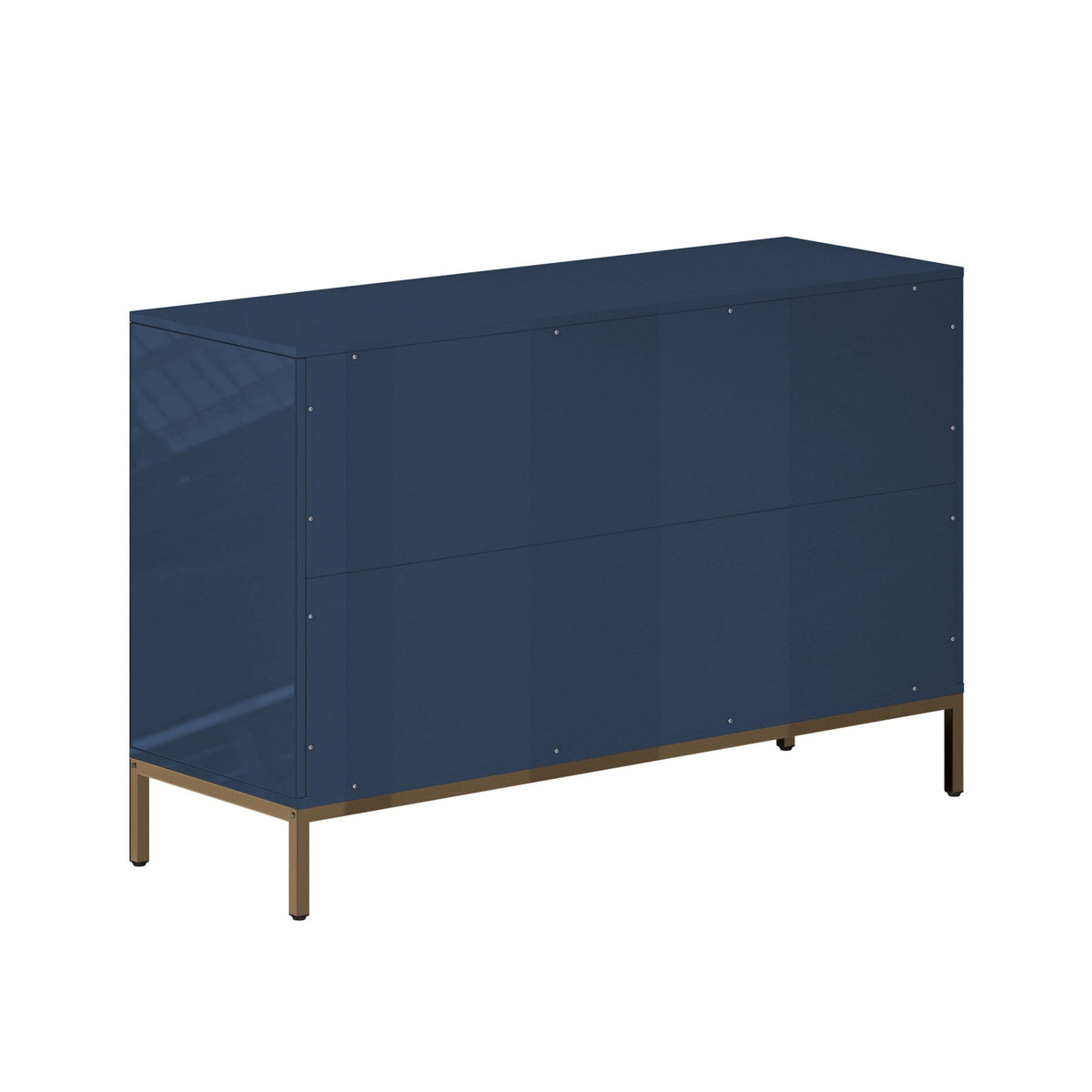 Clihome 6 drawers cabinet Blue 6-Drawer Accent Chest